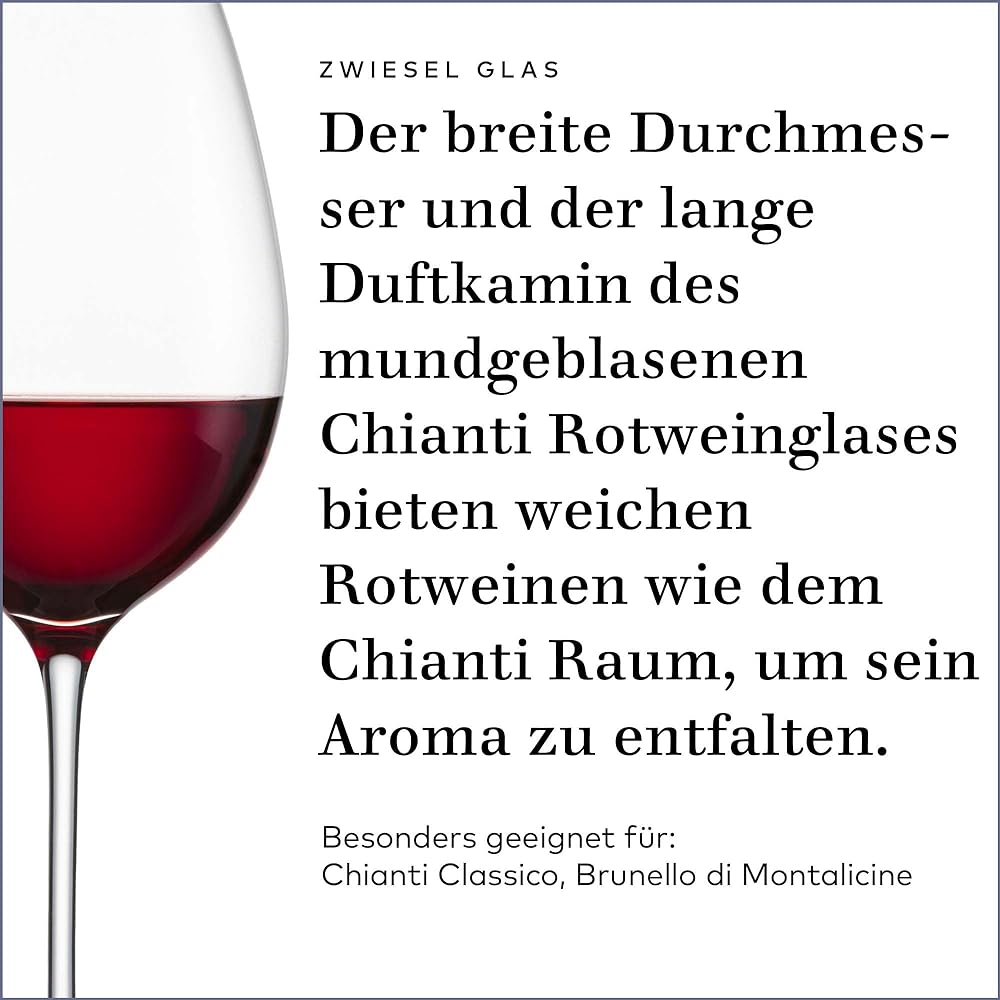 [Regular Imported Product] ZWIESEL Wine Glass Enoteca 553ml Chianti Handmade 122191 (Old Product Number 109582) Clear
