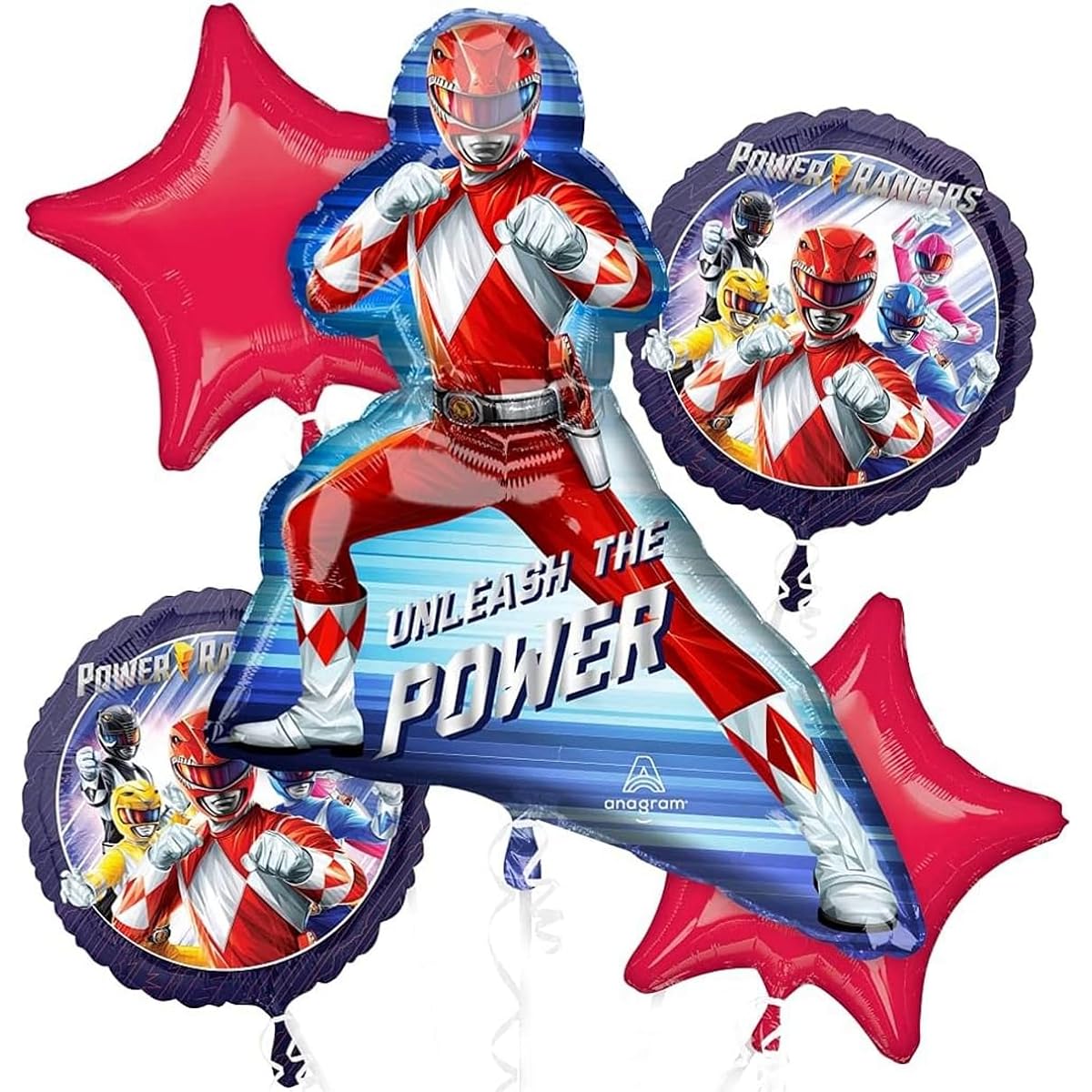 Anagram Power Rangers Balloon Bouquet