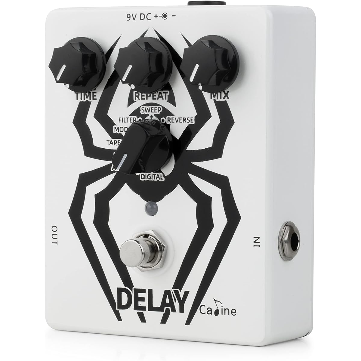 Caline CP-86 Delay Pedal Multi-Delay Digital Effect Pedal with Aluminum Alloy Housing