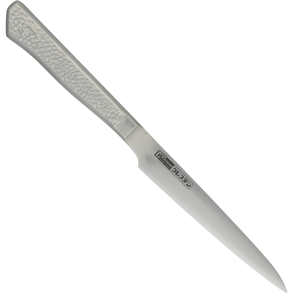 Gresten M Type Petty Knife (Thin) 10cm 010WSM Blade -- Gresten Steel Handle Stainless Steel Japan AGL8801