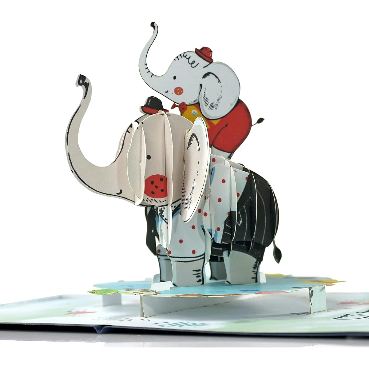 CUTPOPUP Elephant Boy Pop Up Card, Pop Up Birthday Card, 3D Greeting Card, Happy Birthday Pop Up Card for Kids Teens Elephant Lovers Boys US