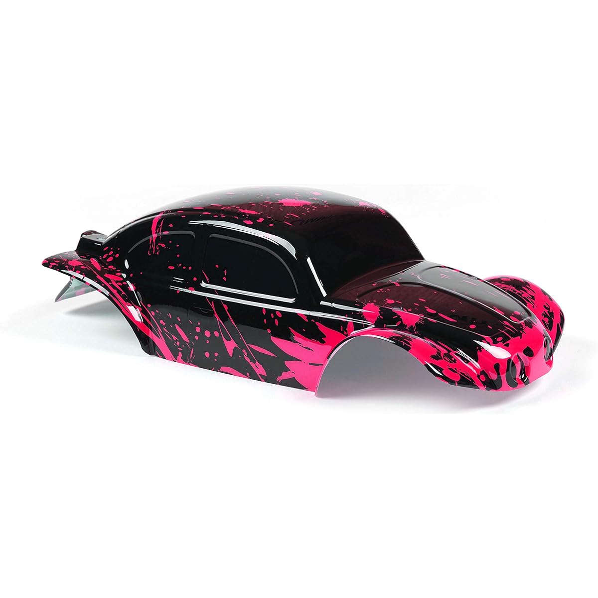 Custom Body Muddy Hot Pink over Black Compatible with 1/10 Slash 4x4 VXL 2WD Slayer RC Car or Truck (Truck Not Included) SSB-BB-01