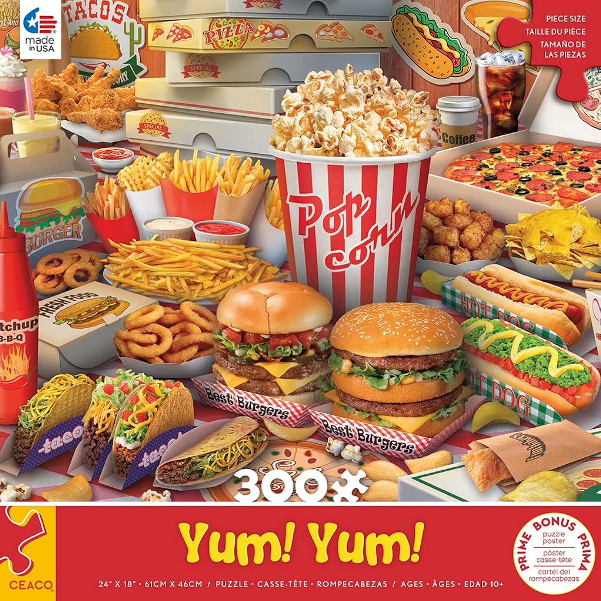 Ceaco - Yum Yum - 300 Jumbo Piece Jigsaw Puzzle