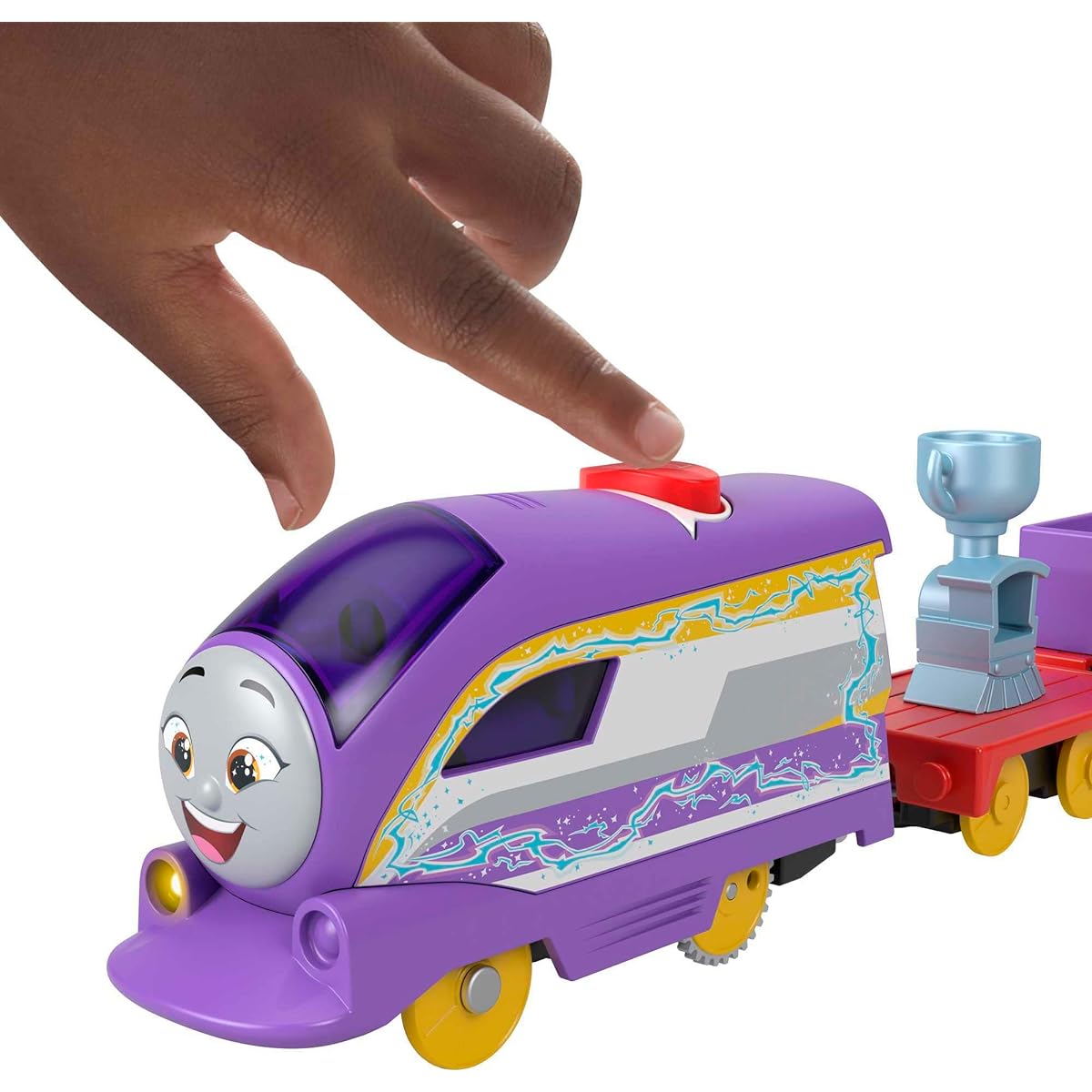 Thomas & Friends Motorized Toy Train Talking Kana Engine with Sounds & Phrases Plus Cargo for Preschool Kids Ages 3+ Years