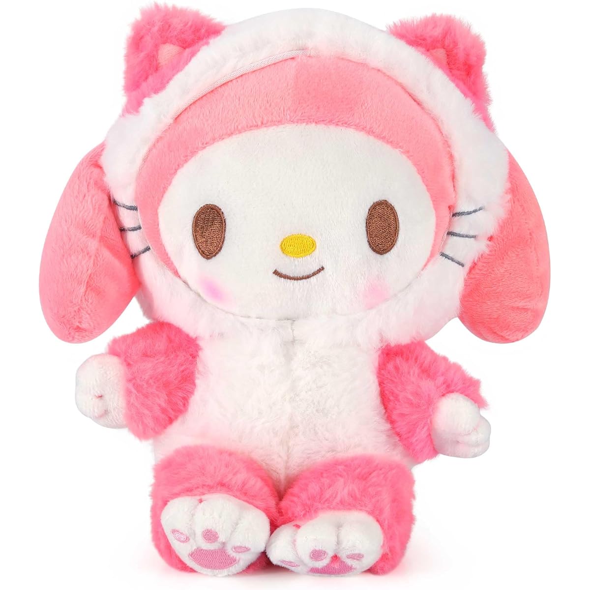 Datigur 8 inch Cute Pink Plush Toy, Cute Cartoon Strawberry Stuffed Animal Pillow Doll