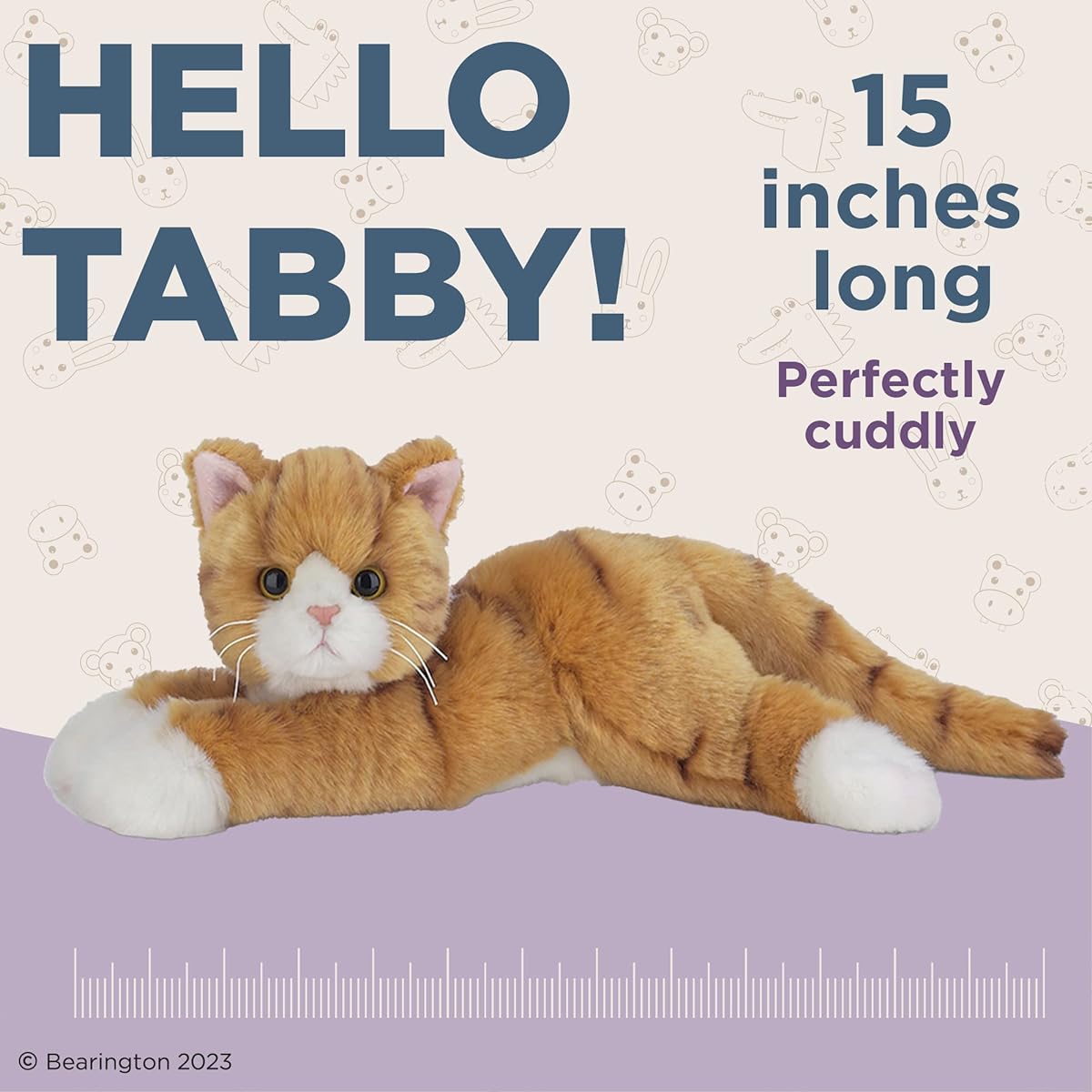 Bearington Bears Tabby - Brown Cat by Bearington Collection
