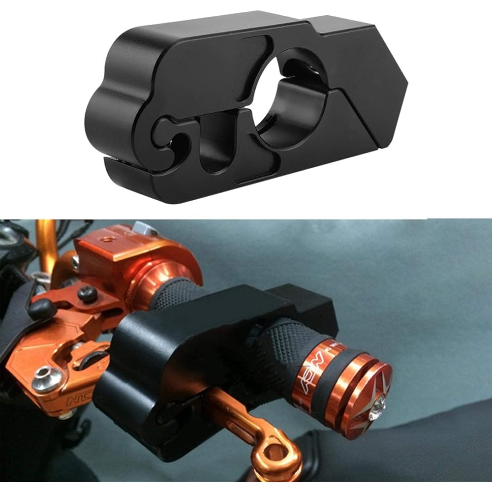 Motorcycle Brake Lever Lock Universal CNC Aluminum Alloy Motorcycle Grip Lock Handlebar Brake Lever Security Lock with Key Anti-Theft Black for Motorcycle ATV Scooter Dirt Bike