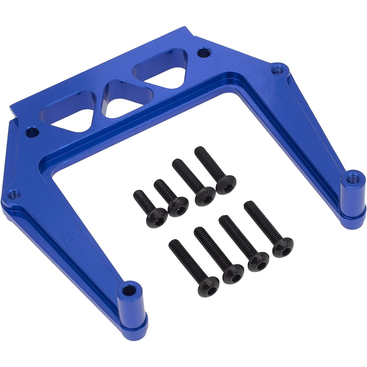DKKY Aluminum Rear & Front Shock Mount Upgrade Parts Suspension Arm C Hub Caster Block Complete Set TRAXXAS Drag Slash 1967 C10 (Blue)