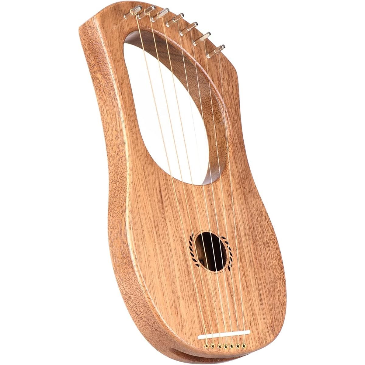 WowZza 7 String Lyra Harp Lyra Wooden String Instrument with Carry Bag Lyra Harp