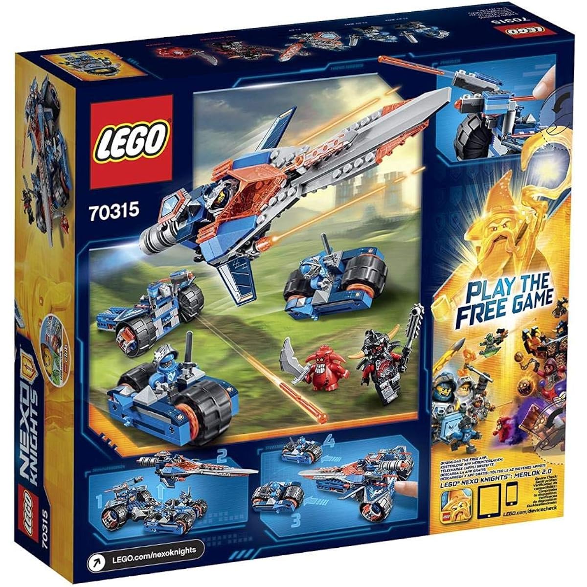 LEGO Nexo Knights 4in1 Multi Sword Ride 70315