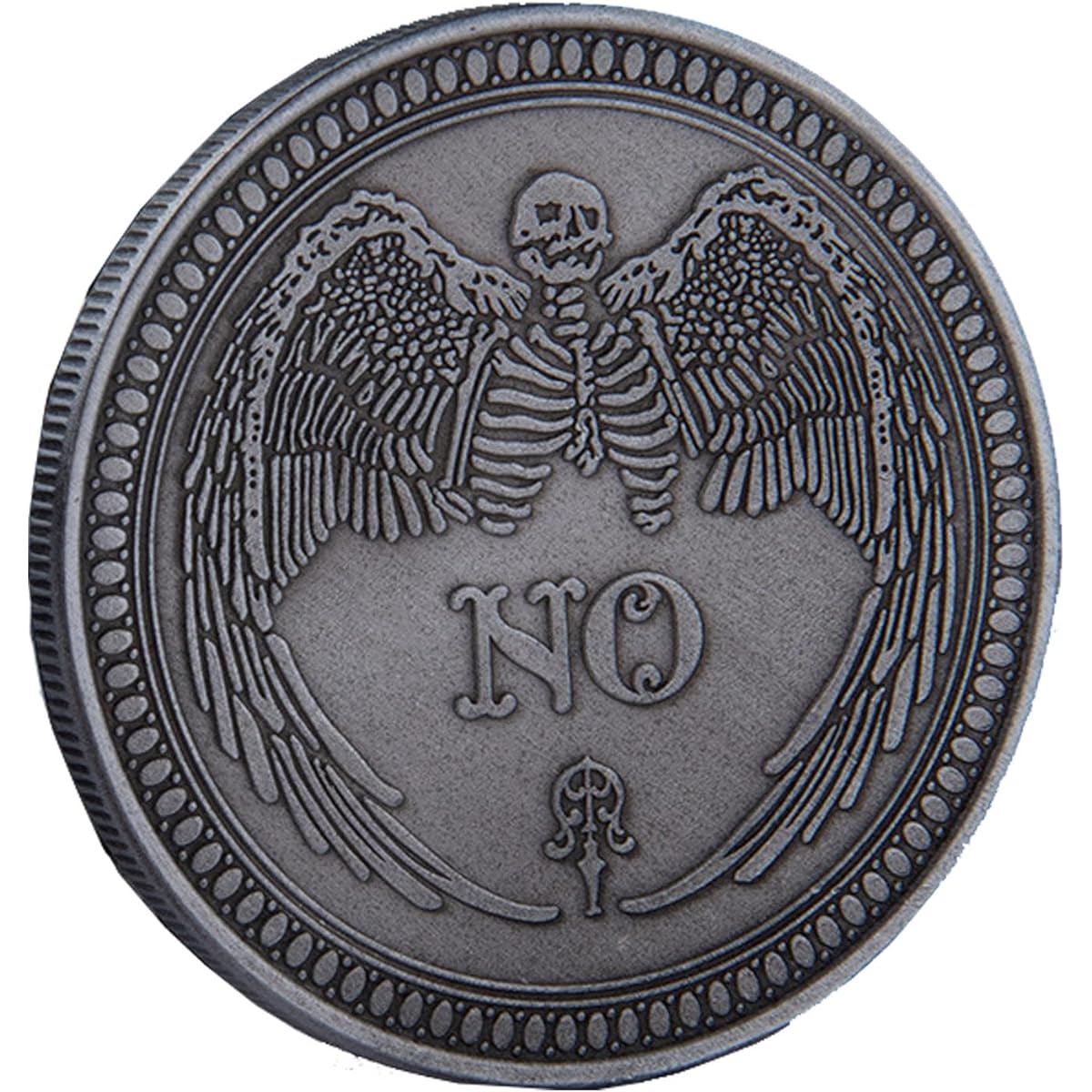 Decision Coin - Yes/No Coin - Lucky Commermorative Collection - Challenge Coin Antique Silver