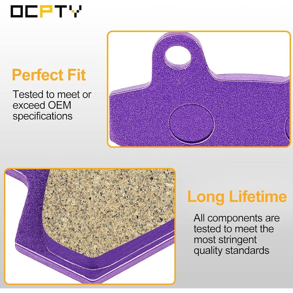 OCPTY Carbon Fiber Brake Pads 2008 2009 2011 12 2013 Yamaha Rhino 700 YXR700FSP 4x4 Sport Edition FI 2008 Yamaha Rhino 700 YXR700FSP2 4x4 Special Edition II FI