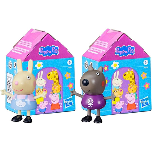 Peppa Pig - 3" 8cm Moveable Articulated Blind Box Figures Twin Pack Identified - Gerald the Giraffe & Pedro the Pony
