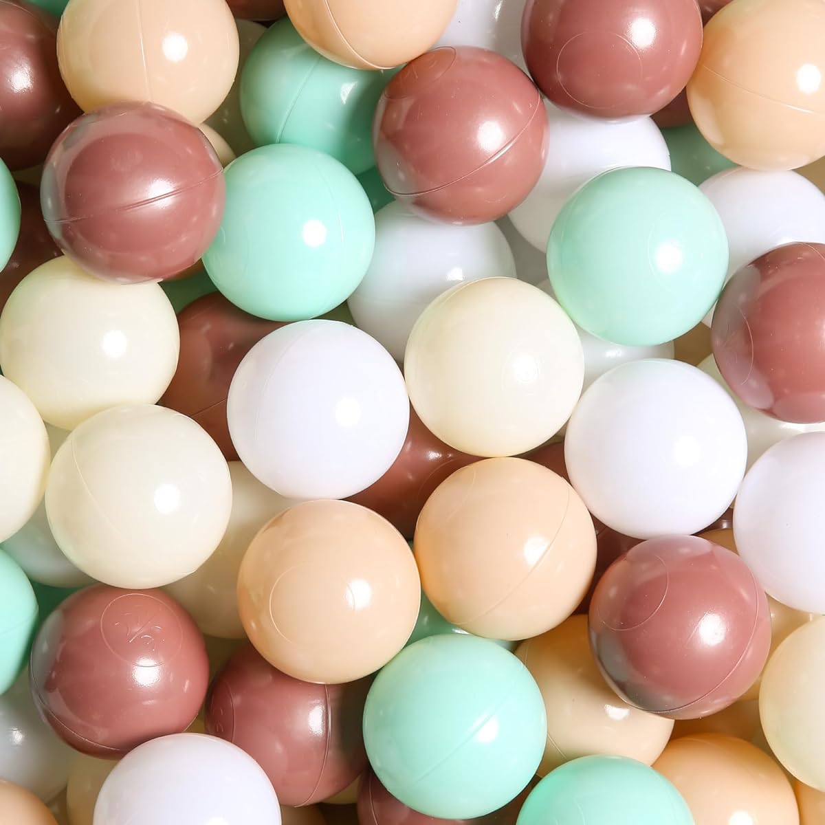 Neutral Ball Pit Balls for Toddlers - Fun and Colorful 100 Pack - Stimulate Imaginative Play and Motor Skills