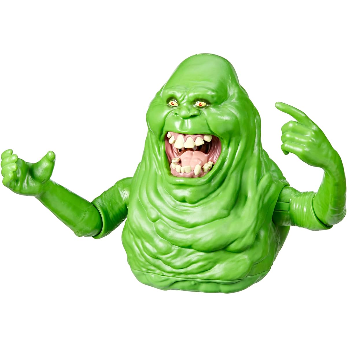Ghostbusters Squash 'n' Squeeze Slimer Animatronic Toy, 40+ Sound Effects, Interactive 7" Green Ghost, Ages 4+