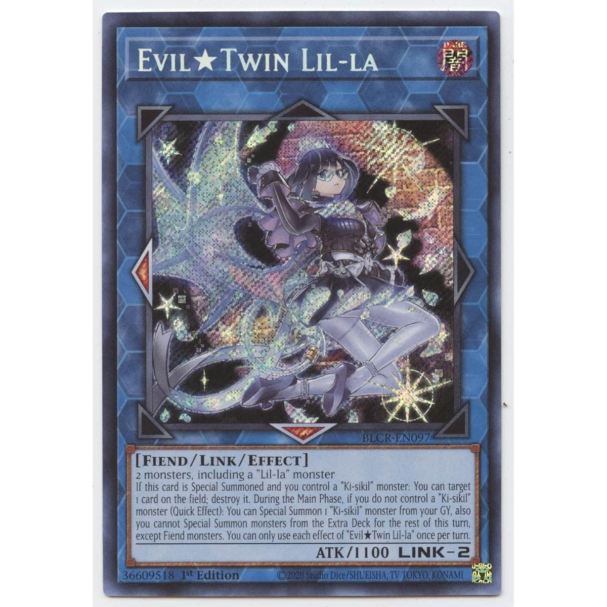 Evil Twin Lil-la - BLCR-EN097 - Secret Rare - First Edition