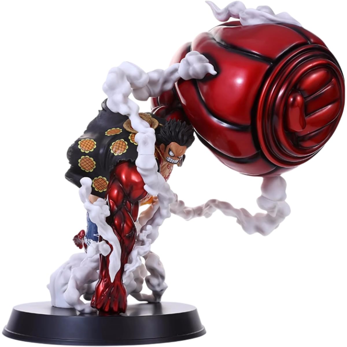 Luffy Figure, Anime Figure Monkey D Luffy Gear 4 Figure, Anime Statue Doll Sculpture Figure Realistic Anime Character Model Ornament