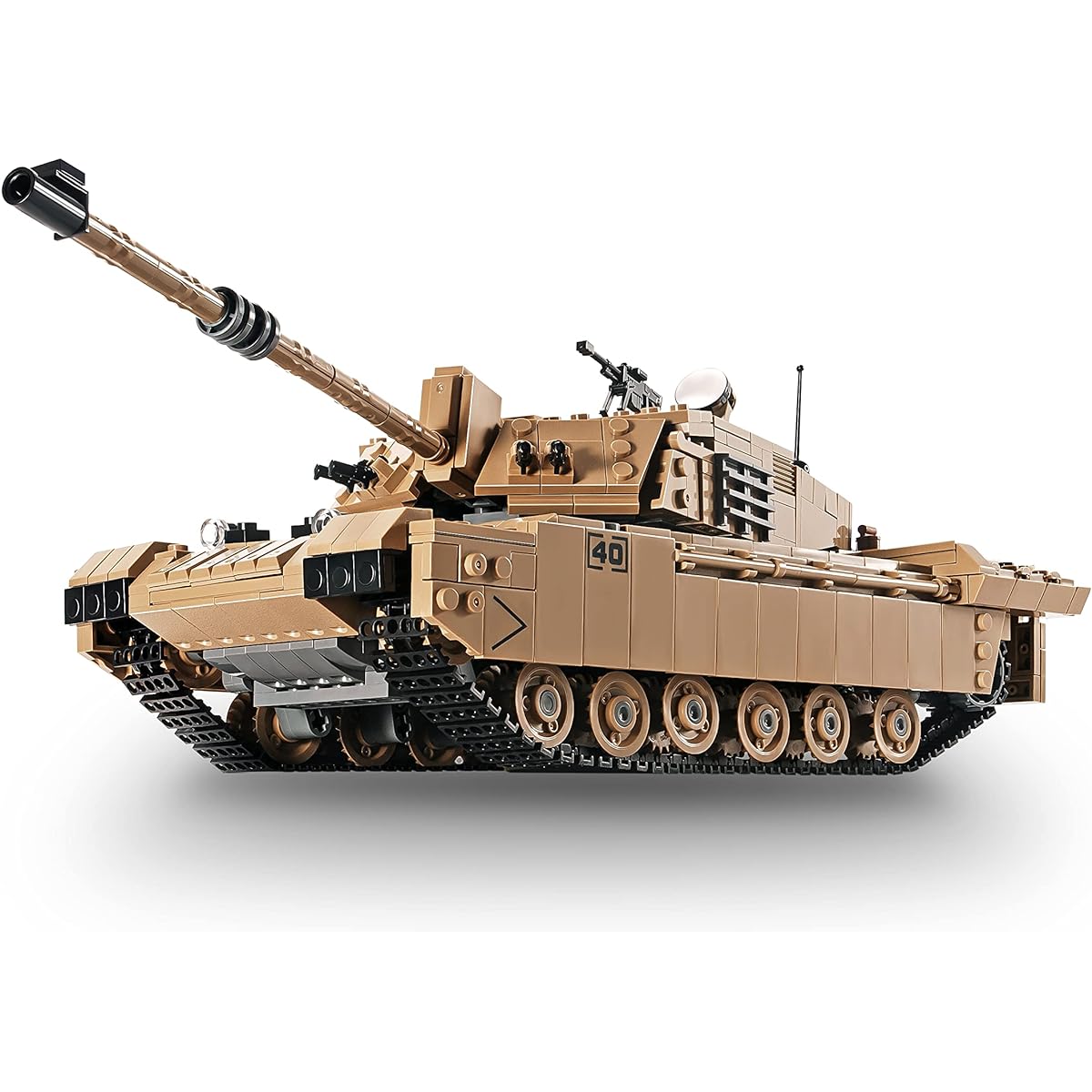 SEMKY Military Series Challenger II Main Battle Tank MOC Building Blocks and Engineering Toys (904 Pieces) WWII Military Tank for Kids and Military Fans