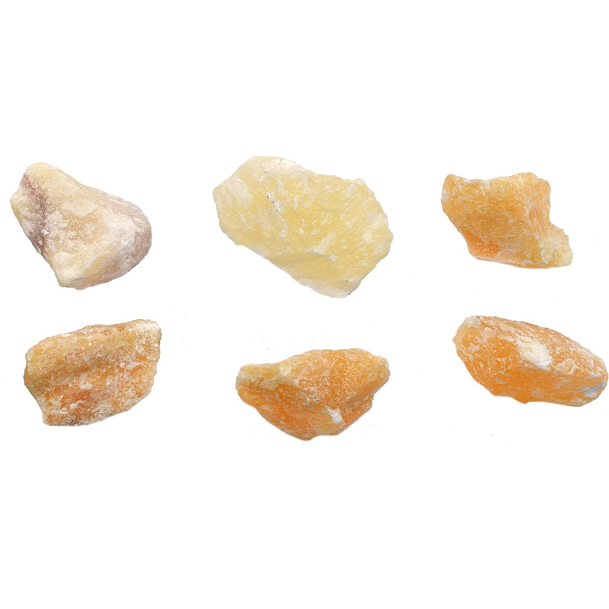 Raw Calcite, 6 Mineral Specimens - Approximately 1 Inch - Geologist Selected & Handcrafted - Great for Science Classrooms - Class Pack - Eisco Labs