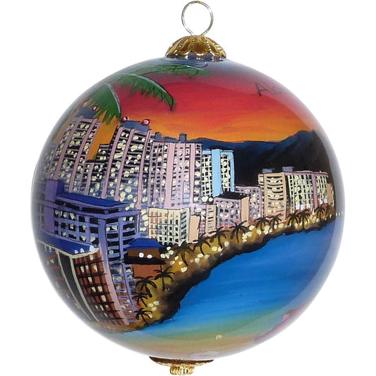 Waikiki Hawaii Christmas Ornaments Collectible