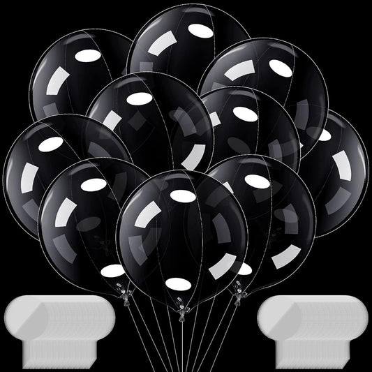 100pcs Clear Balloons 24inch Bubble Bobo Balloons Filler Transparent Round Balloons Kids Party Balloons for Christmas Wedding DIY Birthday Party Indoor Outdoor Decoration