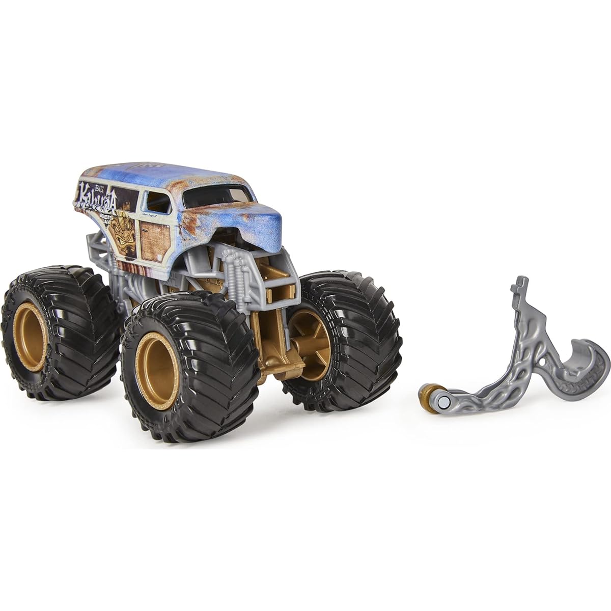 Monster Jam 2021 Spin Master 1:64 Diecast Monster Truck with Wheelie Bar: Arena Favorites Big Kahuna