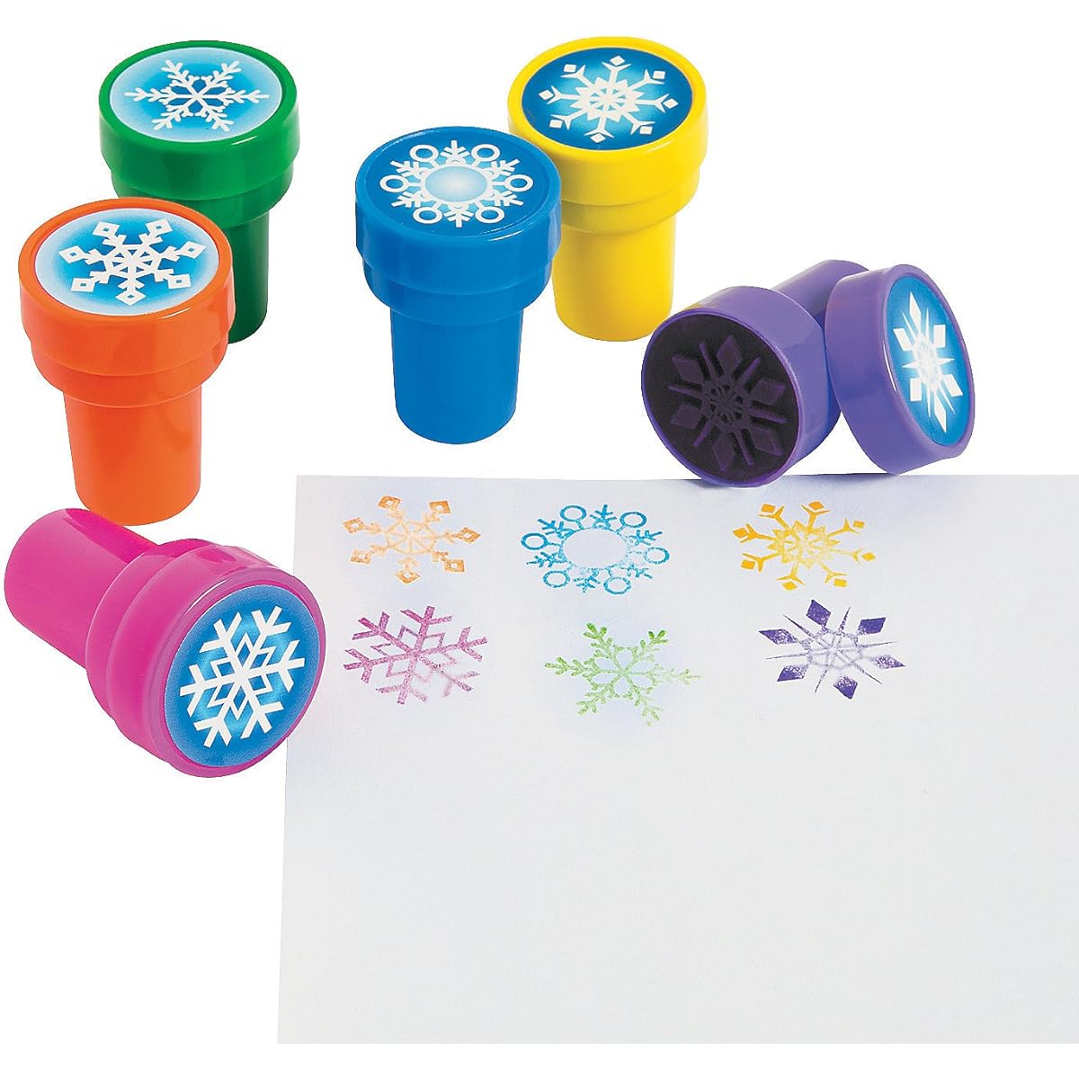 SNOWFLAKE Stampers - 24 pc - Christmas holiday craft scrapbooking by Fun Express
