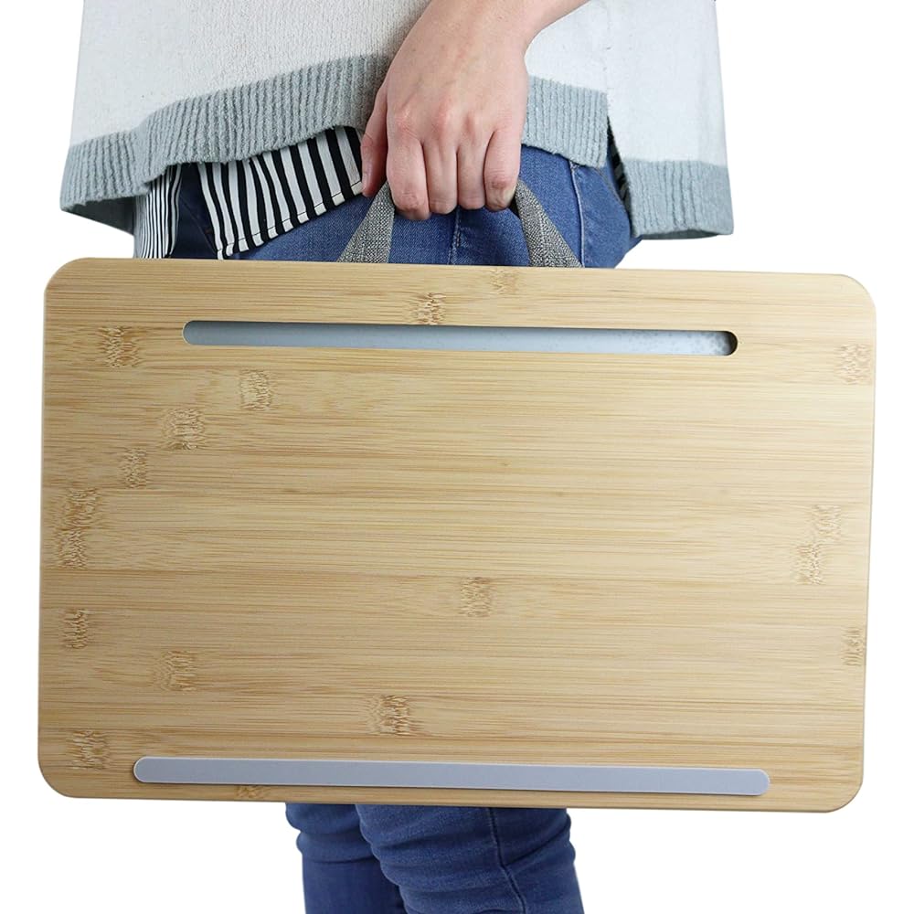 PEPE - Knee table PC, laptop desk bed made of bamboo, cushion table tablet, laptop desk cushion, lap desk cushion, knee table cushion
