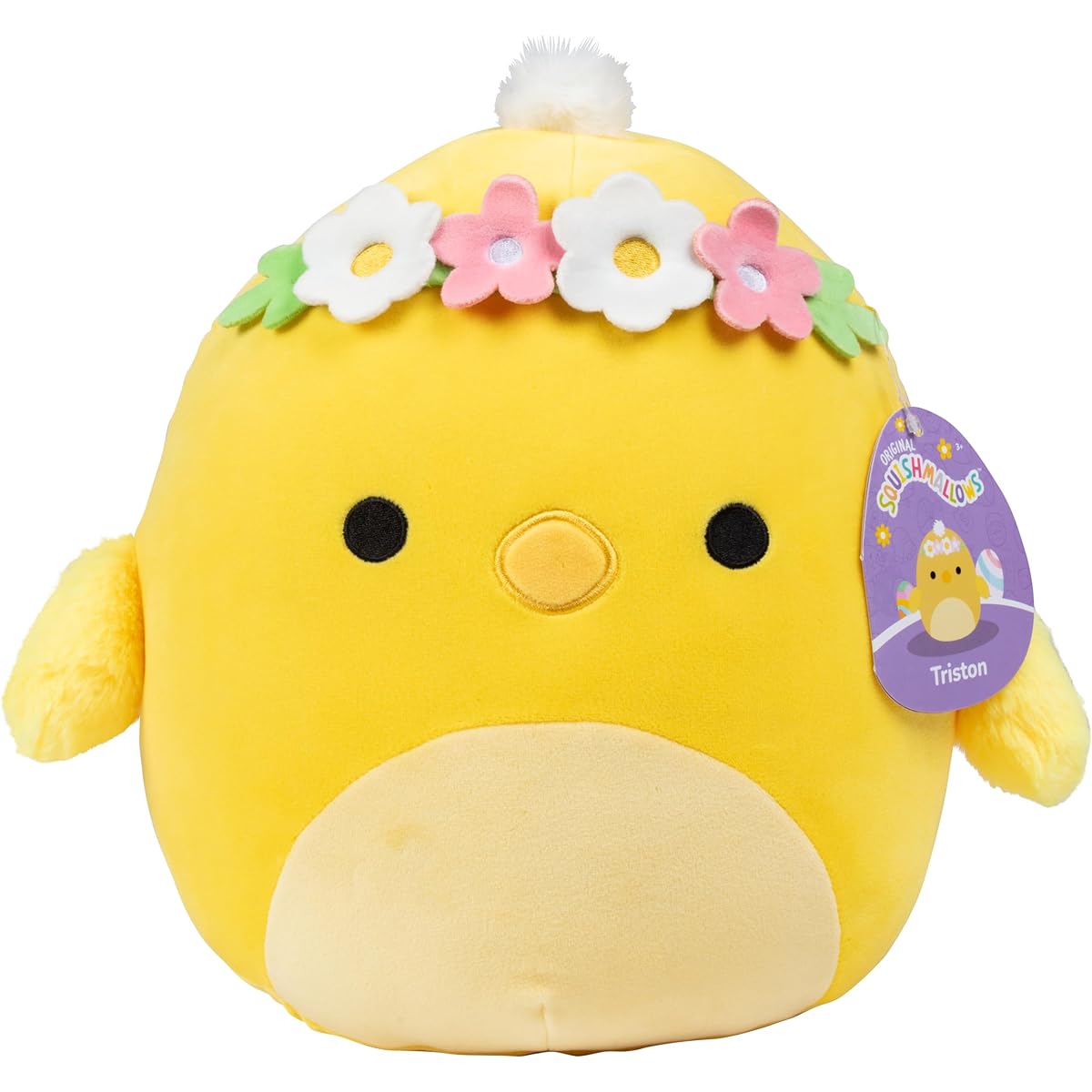 Squishmallows 10" Triston The Chick - Officially Licensed Kelly Toys Easter Plush - Collectible Soft & Squishy Chick Stuffed Animal - Add to Your Team - Great Gift for Kids, Girls, Boys - 10"