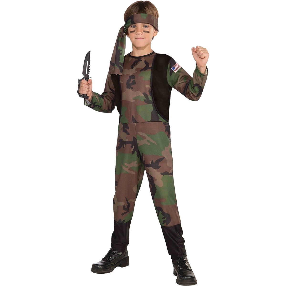 Forum Novelties Camo Soldier Costume, Child Large