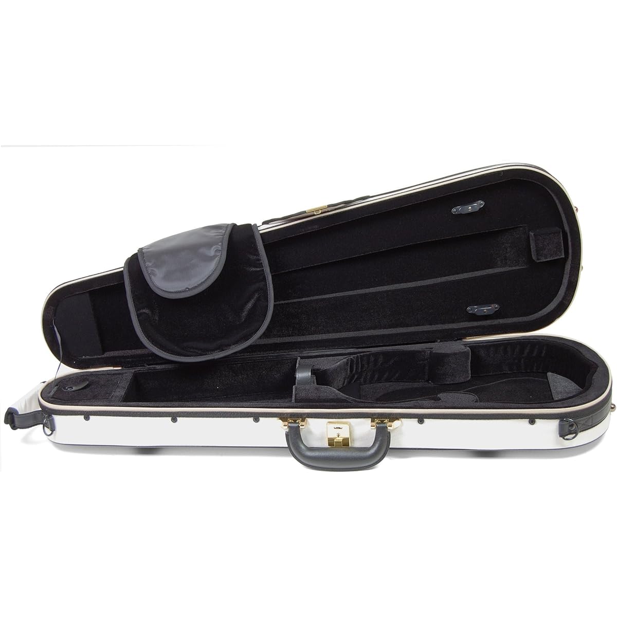 Super Light Shaped Violin Case (Triangular) Ivory