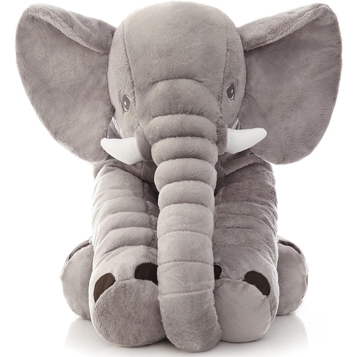 Elephant stuffed animal body pillow Fluffy Cute Elephant Doll Toy Child Birthday Anniversary Present Body Pillow Large Size Sleepy Animal Safe Realistic Baby Comfortable Bedroom Interior Children's Day