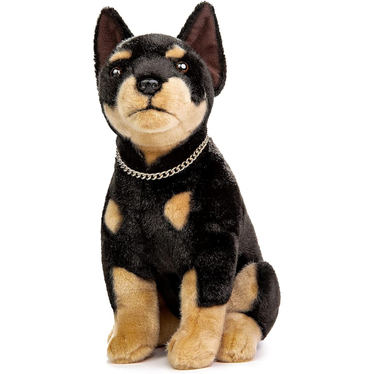 simulation doberman puppy stuffed toy