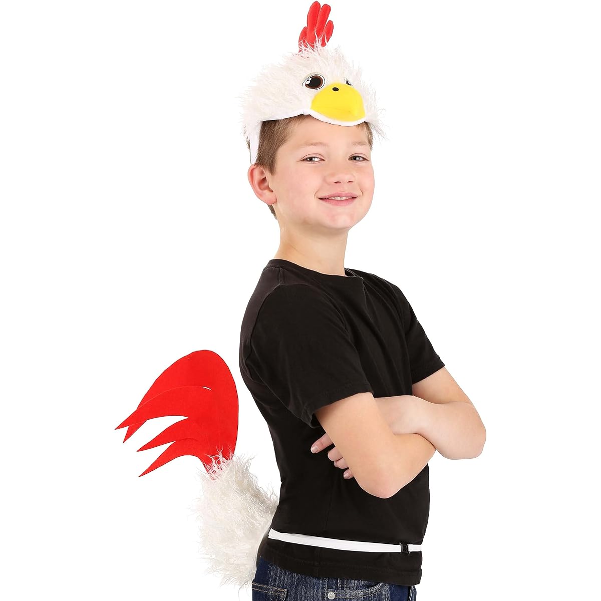 elope Chicken Plush Headband & Tail Accessory Kit