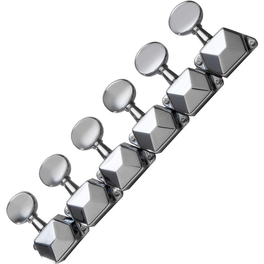 Golden Age Economy Cover Gear 6 Inline Tuner Chrome