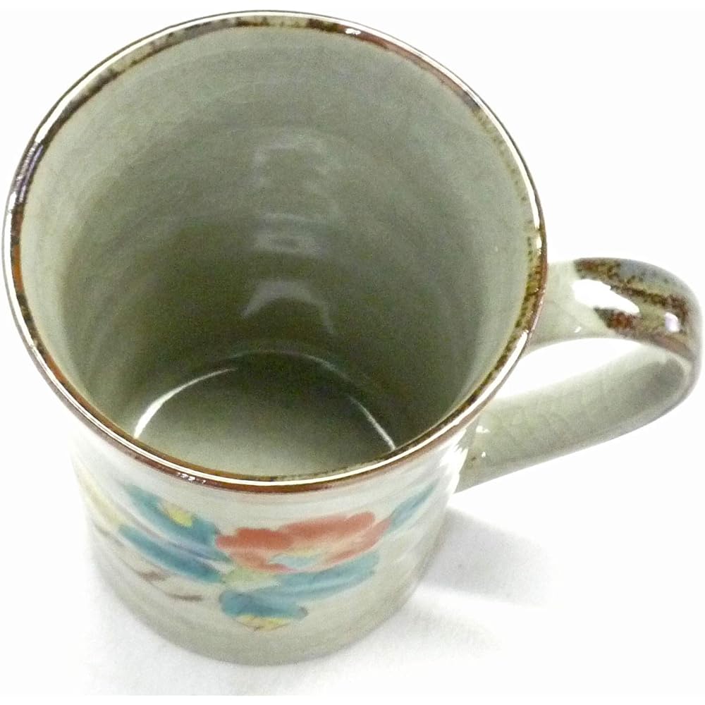 Kutani ware [mug] camellia and bird [back picture]