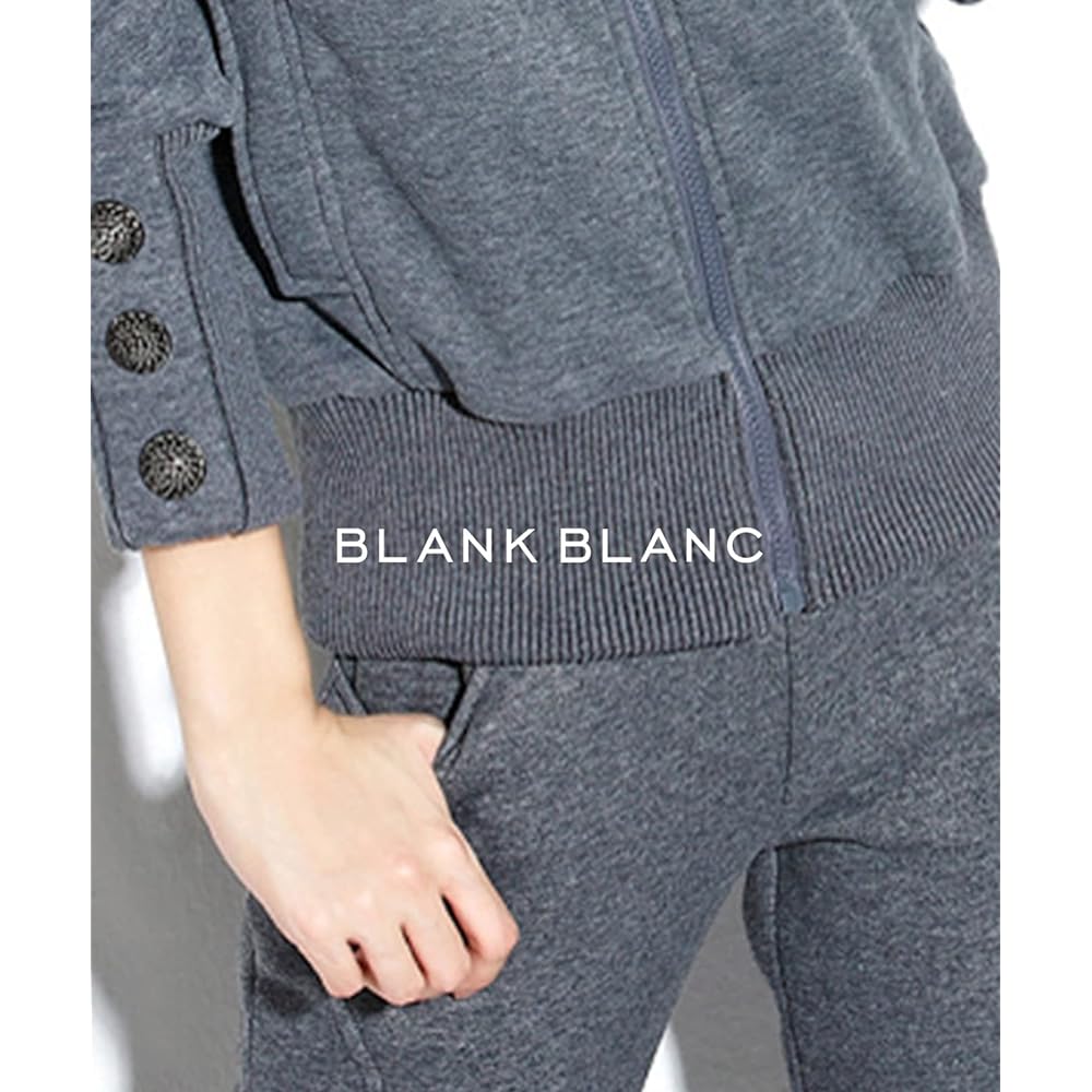 [BLANK BLANC] Setup, top and bottom 2-piece set, women's sweatshirt, hoodie, pants, brushed lining, fall, winter, loungewear, indoors, M - 2XL
