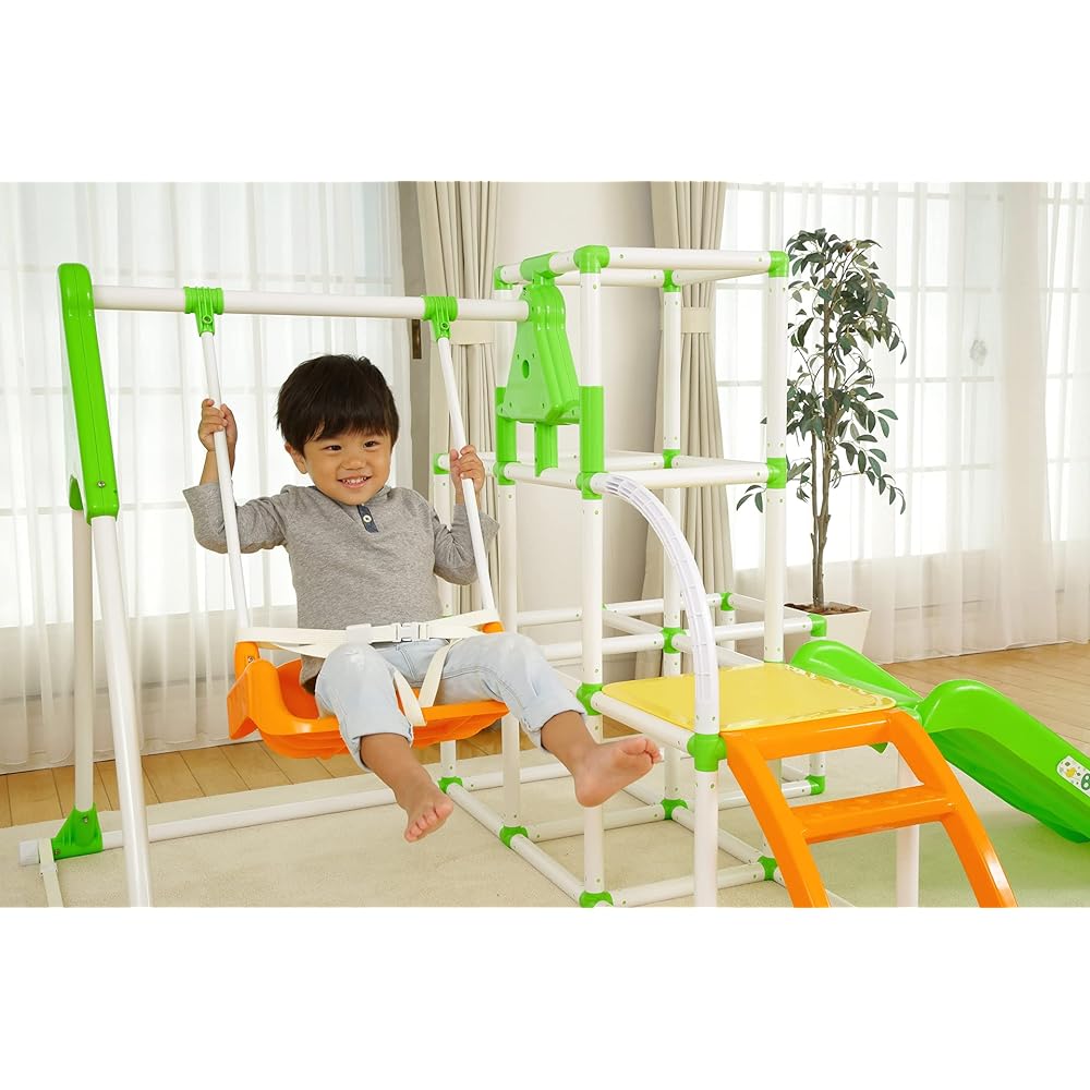 Baby car swing park DX green