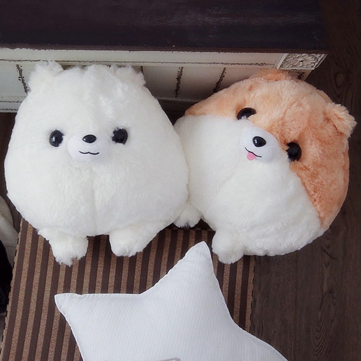 ping pillow, bedding, toys, animals, Pomeranian plush toy, sewn gift, hug pillow, stuffed animal, cute, animal, cushion, healing, 45cm, soft to the touch, pillow, school entrance gift, male, cute, Valentine's Day, brown, celebration, room, Christmas gift