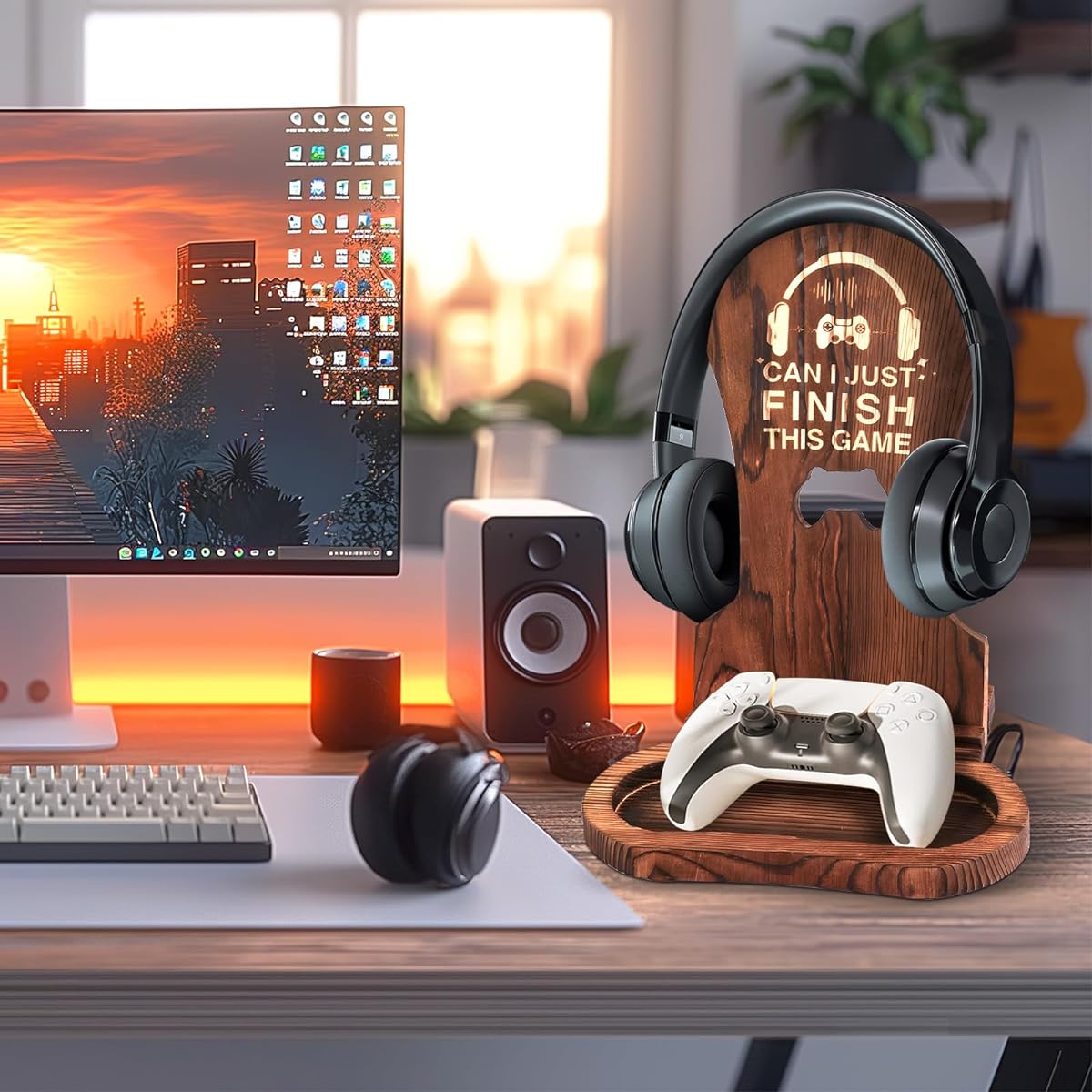 CREECHWA headphone stand wooden