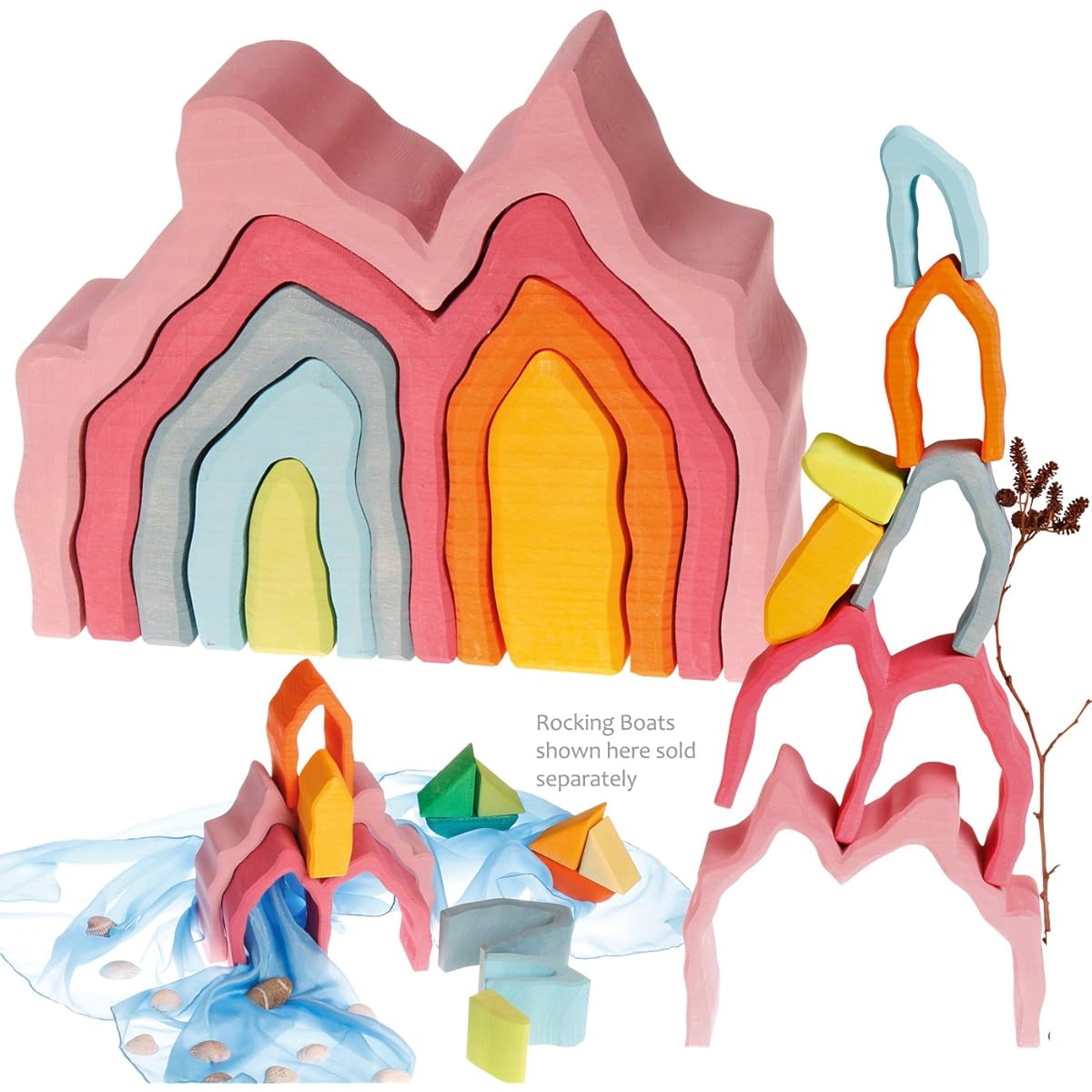 Grimm's Stacking Game Coral Reef