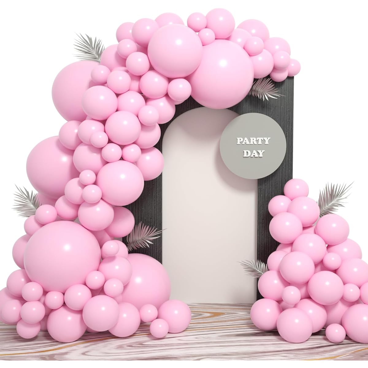 Freechase 100pcs Light Pink Latex Balloons - 5+10+12+18inch Pink Balloon Arch Kit Balloon Garland for Birthday Decorations Children's Day Party Baby Shower Graduation Party Valentine's Day Balloons