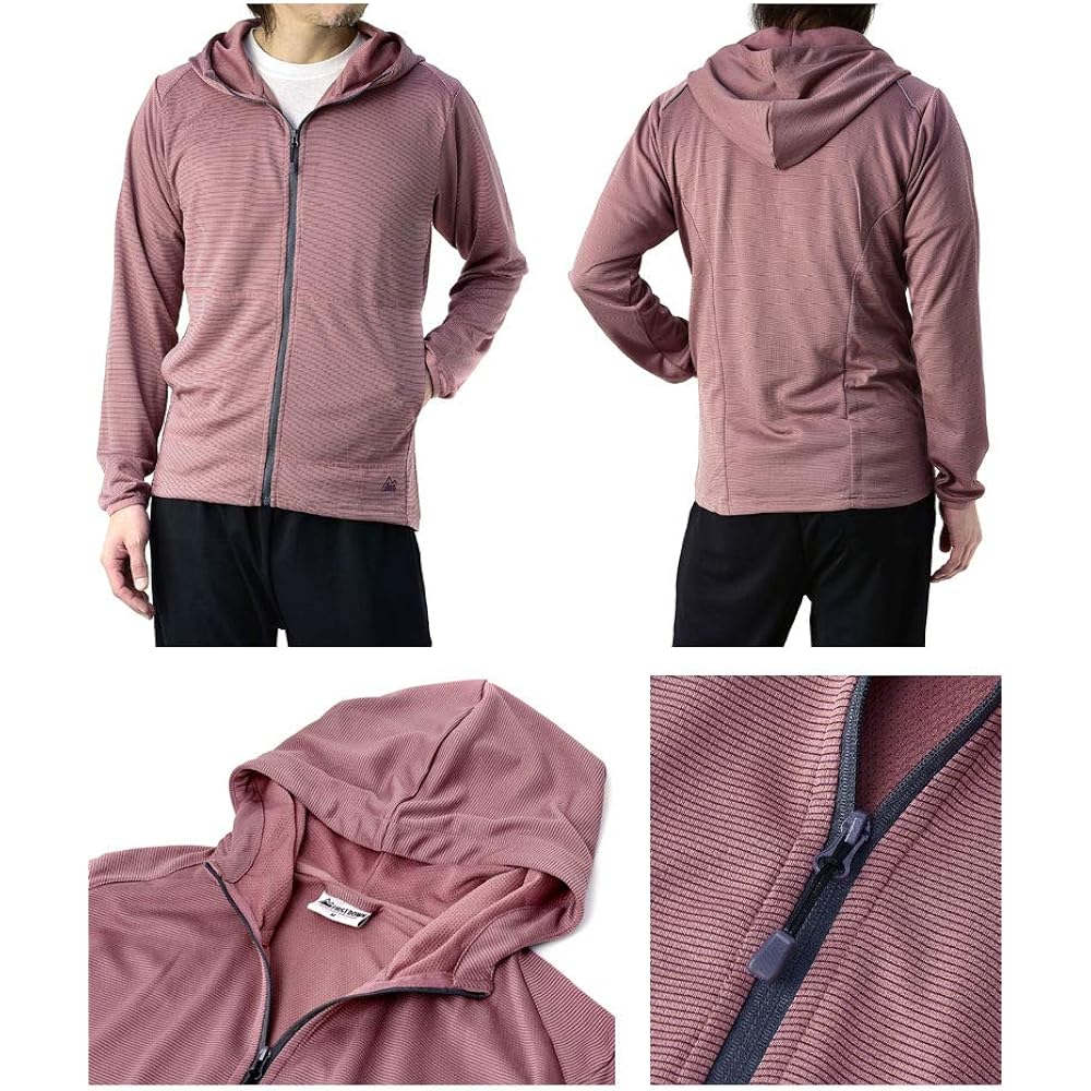 [First Down] Yu-Packet Shipping Parka Men's Sweat Absorbent Quick Drying Zip Up Parka Dry Mesh UV Wear / A9A