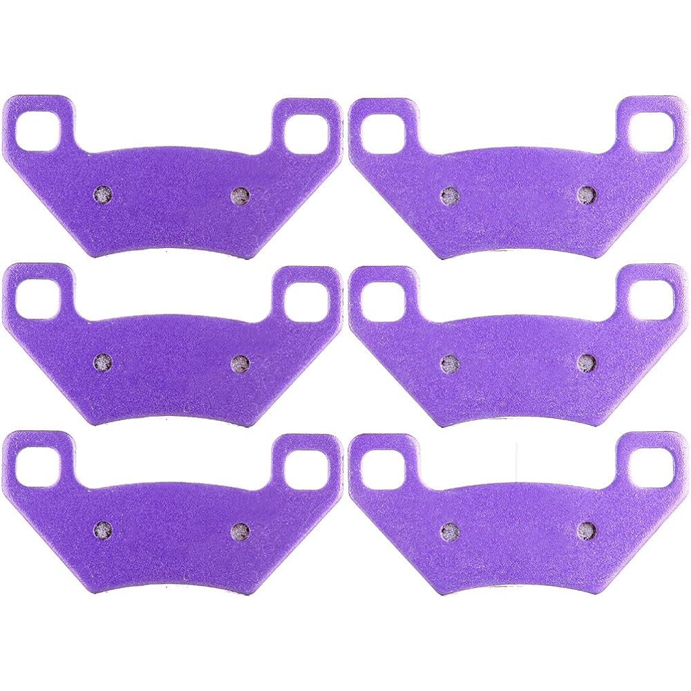 OCPTY Carbon Fiber Brake Pads for 2013-2014 Arctic Cat Wildcat X 1000, 2011-2013 Arctic Cat XC450, 2012 KYMCO Maxxer 450i, 2008-2012 KYMCO MXU 375