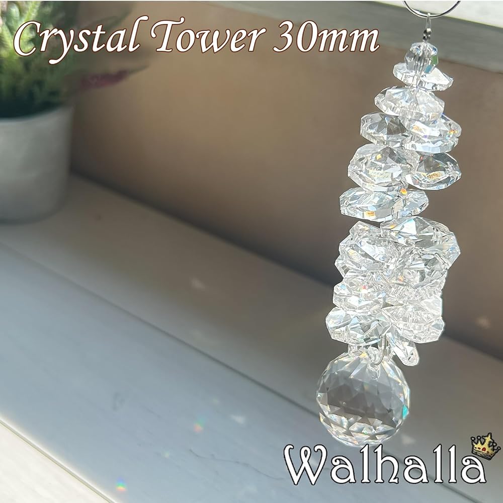 [Manufactured by Asfour] Crystal Tower 30mm Suncatcher Asfour Crystal