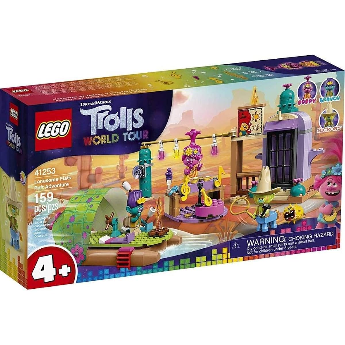 LEGO Trolls World Tour 41253 Lonesome Flats Raft Adventure New 2020 (159 Pieces)