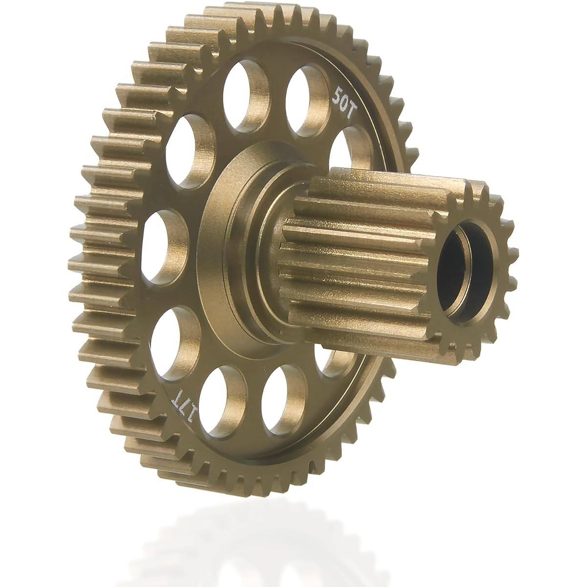 TOOMOD 17T/50T Aluminum Differential Spool Counter Gear for Tamiya CW-01 Lunchbox Grasshopper Hornet Upgrade Replacement Parts