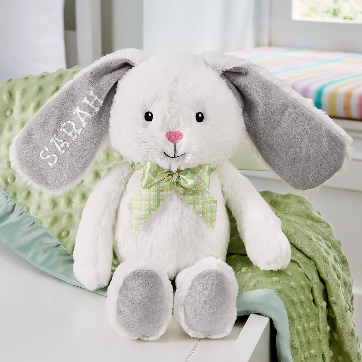 Let's Make Memories Personalized Hop & Cuddle Plush Bunny - Easter Bunny for Kids