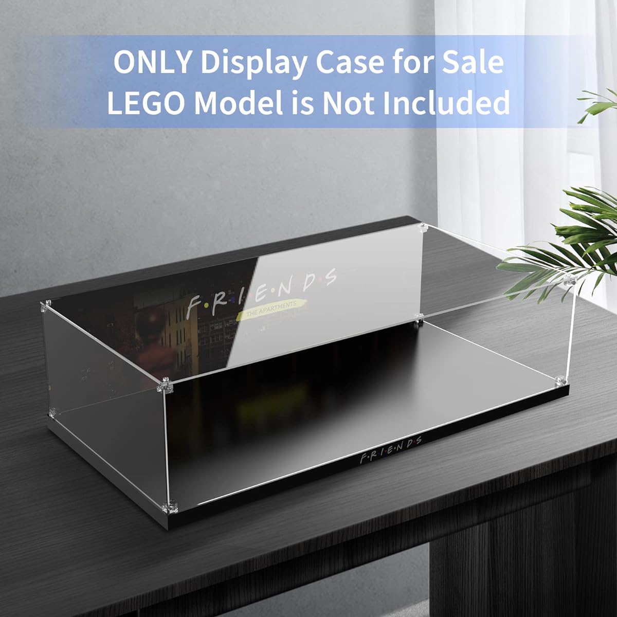 PIPART Acrylic Display Case for Lego 10292 Friends Apartment Building Kit Dustproof Clear Display Box Showcase (Lego Set Not Included)
