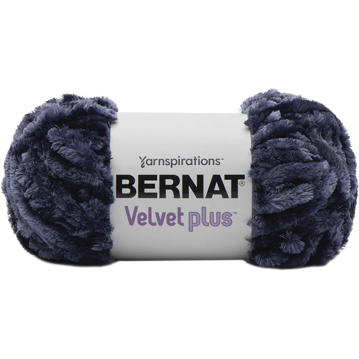 Bernat Velvet Plus Yarn Indigo Velvet 161256-56008 (2 Skeins) Same Dyed Lot Weight S Bulky #6 Soft 100% Polyester Comes with 1 Altsiga Craft Bag